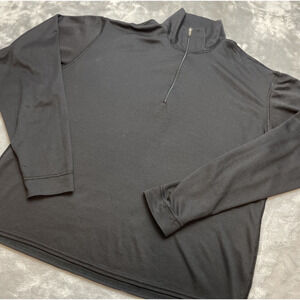Vintage Patagonia Capilene Pullover Shirt Womens M Black‎ 1/4 Zip Long Sleeve